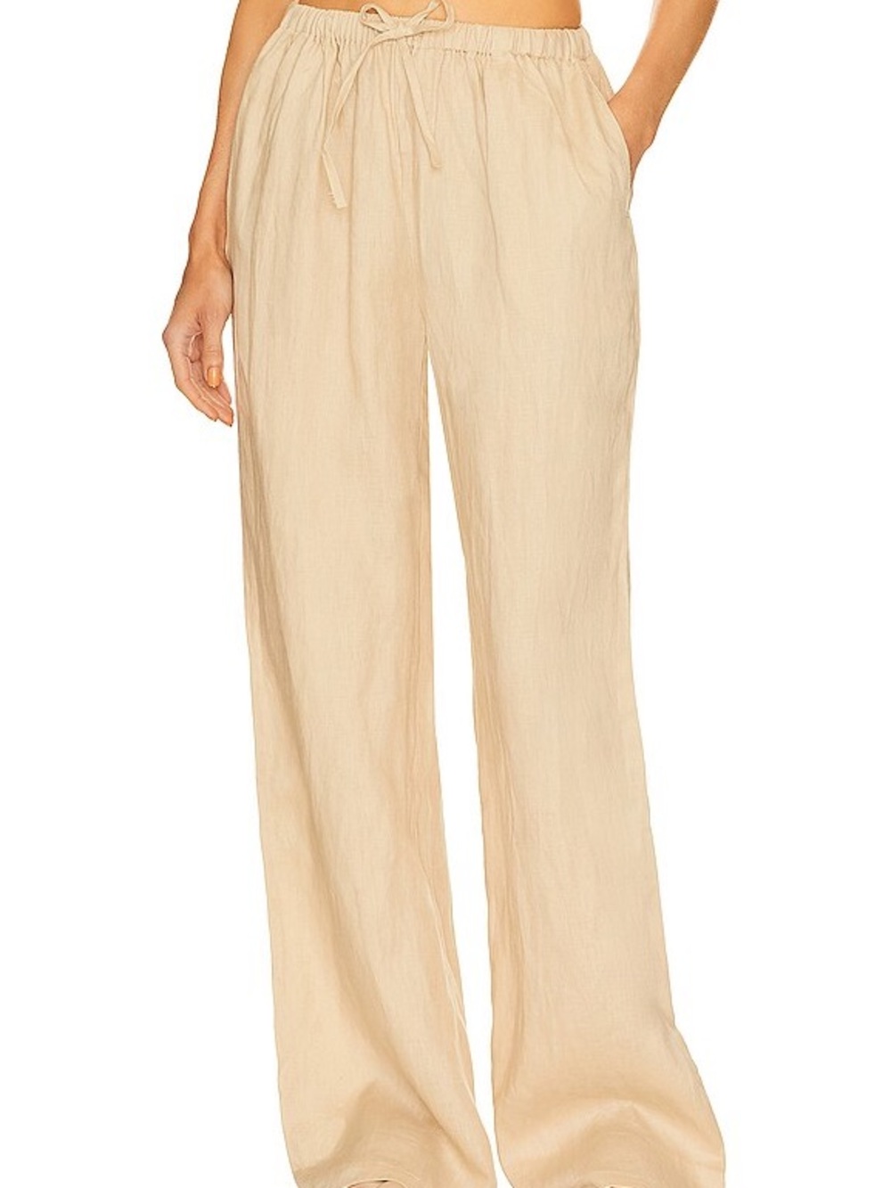 AEXAE Linen Drawstring Pants